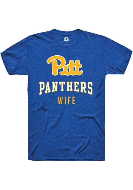 Pitt Panthers Blue Rally Wife Royal Short Sleeve T Shirt