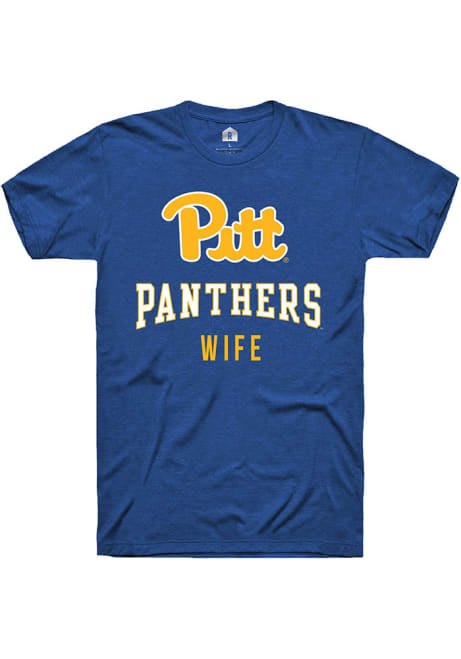 Pitt Panthers Blue Rally Wife Short Sleeve T Shirt