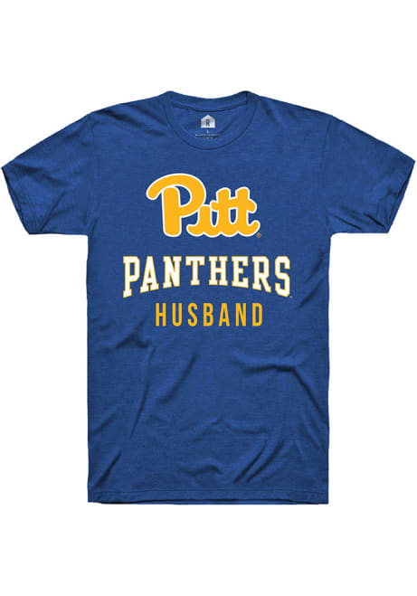 Pitt Panthers Blue Rally Husband Short Sleeve T Shirt