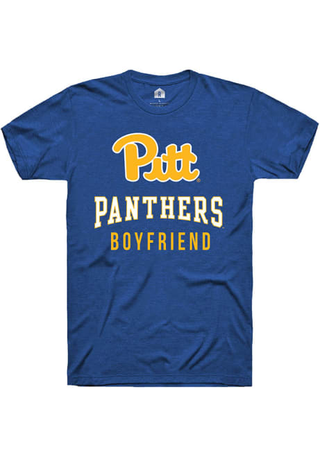 Pitt Panthers Blue Rally Boyfriend Short Sleeve T Shirt