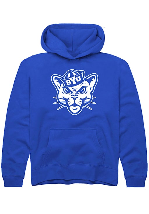 BYU Cougars Rally Youth ROYAL Alt Logo Long Sleeve Hoodie 24777283