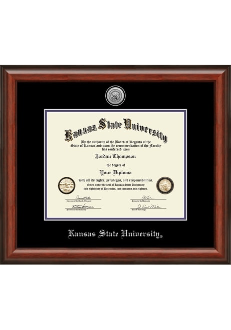 Brown K-State Wildcats Lancaster Diploma Picture Frame