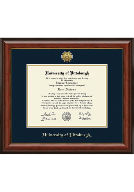 Brown Pitt Panthers Lancaster Diploma Picture Frame
