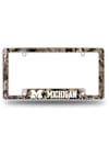 Main image for White Michigan Wolverines Camo Mossy Oak All Over Chrome License Plate Frame