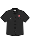 Main image for Mens Nebraska Cornhuskers Black Snaps Tailgater Short Sleeve Dress Shirt