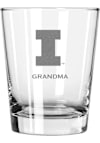Main image for White Illinois Fighting Illini Grandma 15oz Rock Glass