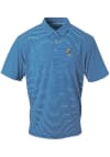 Main image for Mens Blue Pitt Panthers Golf Roc Victory Lights Fancy Ecotec Stripe Short Sleeve Polo Shirt