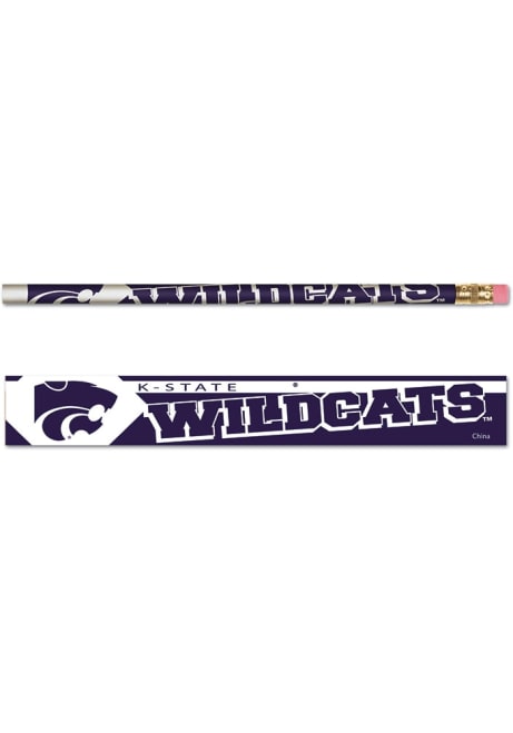 Purple K-State Wildcats 6 Pack Graphic Pencil