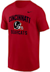 Main image for Cincinnati Bearcats Red Nike Football Football Helmet Short Sleeve T Shirt