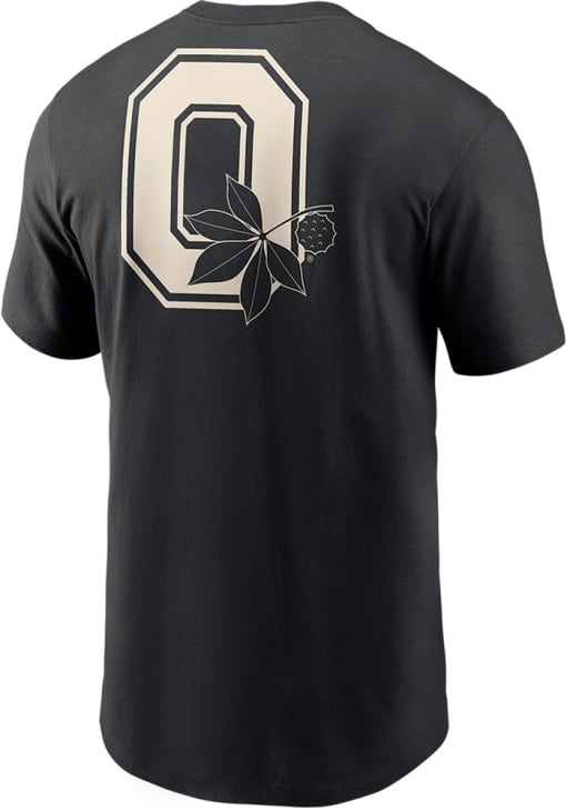 Nike Ohio State Buckeyes Black 2-Hit Cotton Short Sleeve T Shirt