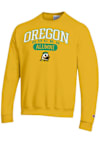 Main image for Mens Oregon Ducks Yellow Champion Pill Alumni Powerblend Crew Sweatshirt