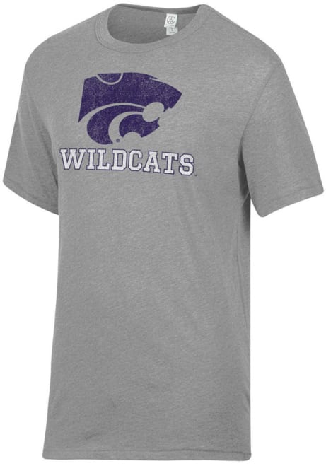 K-State Wildcats Grey Alternative Apparel Keeper Short Sleeve Fashion T Shirt