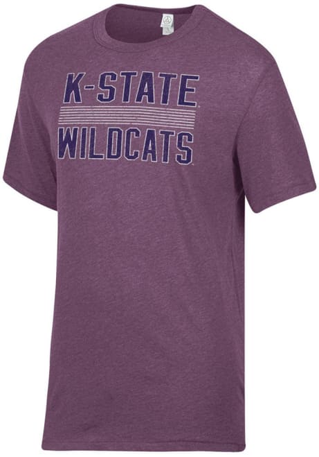 K-State Wildcats Purple Alternative Apparel Keeper Short Sleeve Fashion T Shirt