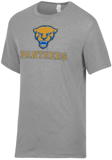 Pitt Panthers Grey Alternative Apparel Keeper Short Sleeve Fashion T Shirt