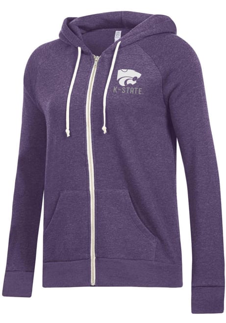 Womens K-State Wildcats Purple Alternative Apparel Adrian Hooded Sweatshirt