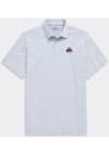 Main image for Mens Ohio State Buckeyes Grey Vineyard Vines St. Jean Stripe Short Sleeve Fashion Polo
