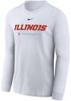 Main image for Mens Illinois Fighting Illini White Nike Legend Shooting Long Sleeve T-Shirt