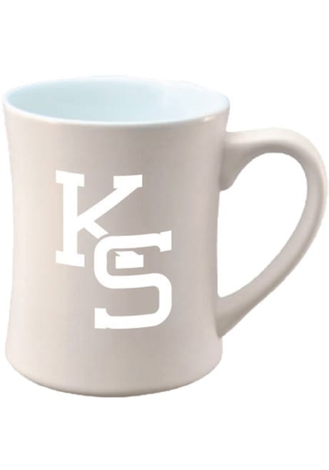 White K-State Wildcats 16 oz Tonal Secondary Logo Mug