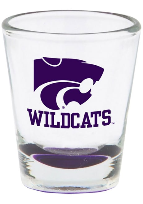 Purple K-State Wildcats 1.5 oz Bottom Colored Shot Glass