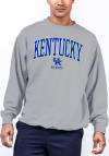 Main image for Kentucky Wildcats Mens Grey Arch Mascot Big and Tall Crew Sweatshirt