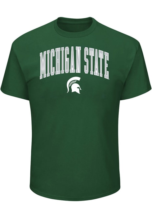 Michigan State Spartans Arch Mascot Tee - Green