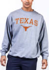 Main image for Texas Longhorns Mens Grey Arch Mascot Big and Tall Crew Sweatshirt