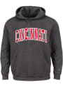 Cincinnati Bearcats Arch Twill Hooded Sweatshirt - Charcoal