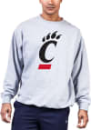 Main image for Cincinnati Bearcats Mens Grey Big Logo Big and Tall Crew Sweatshirt