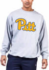 Main image for Pitt Panthers Mens Grey Big Logo Big and Tall Crew Sweatshirt