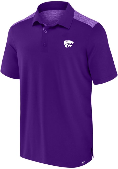 Mens Purple K-State Wildcats Contrast Big and Tall Polos Shirt