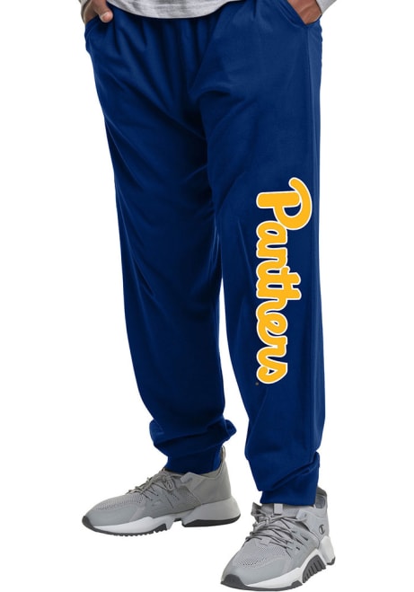 Mens Blue Pitt Panthers Poly Fleece Jogger Big and Tall Sweatpants