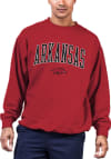 Main image for Arkansas Razorbacks Mens Crimson Arch Big and Tall Crew Sweatshirt