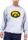 Main image for Mens Grey Iowa Hawkeyes Primary Logo Big and Tall Crew Sweatshirt