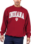 Main image for Indiana Hoosiers Mens Crimson Arch Big and Tall Crew Sweatshirt