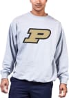 Main image for Purdue Boilermakers Mens Grey Primary Logo Big and Tall Crew Sweatshirt
