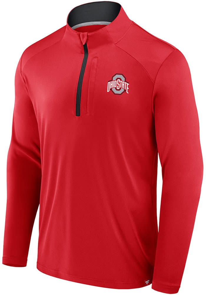 Mens Red Buckeyes Ohio State Buckeyes Defender Left Chest Big and