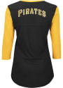 Pittsburgh Pirates Womens Above Average Black Plus Size T-Shirt