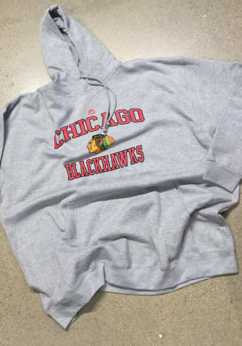 Chicago Blackhawks Team Grey Hoodie