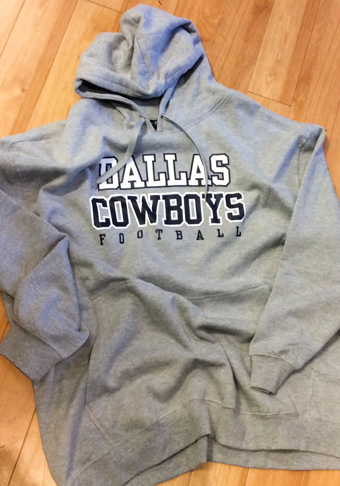 Dallas Cowboys Mens Team CHARCOAL Hoodie