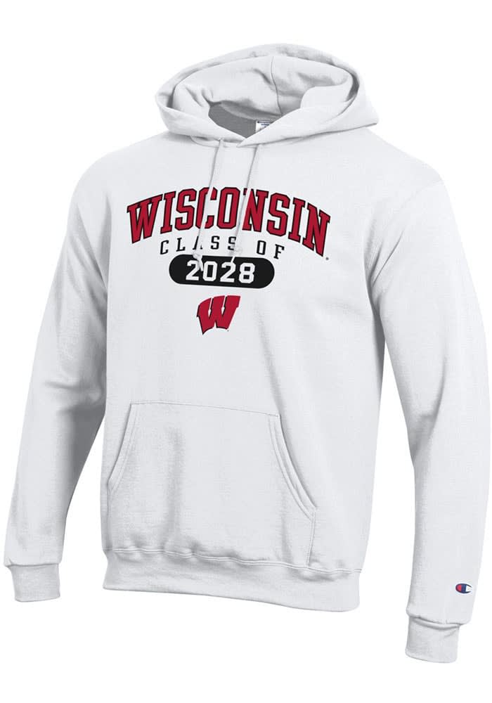 Champion Wisconsin Badgers Mens White Class of 2028