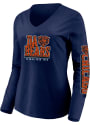 Chicago Bears Womens Hometown T-Shirt - Navy Blue