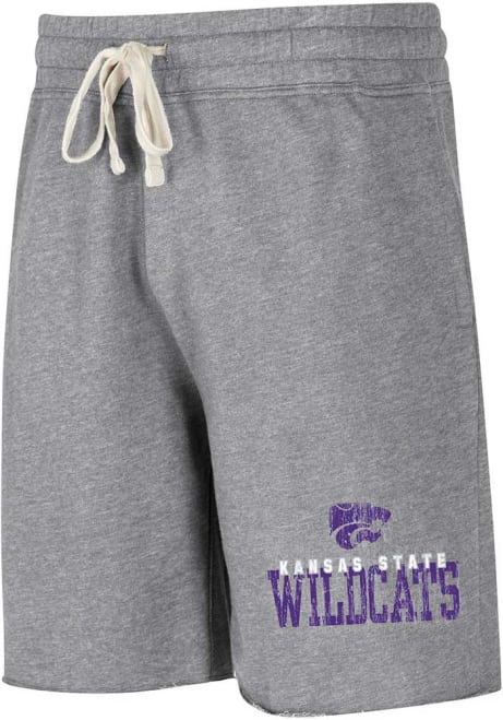 Mens Grey K-State Wildcats Mainstream Big and Tall Shorts