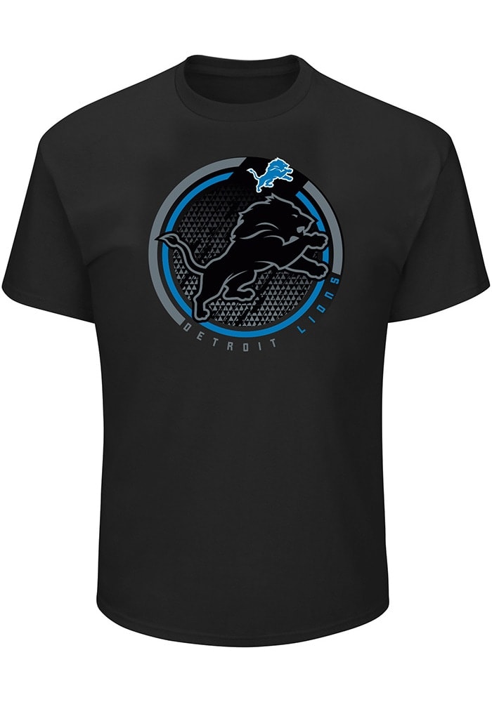 Detroit Lions Mens Black Pop Tee Big and Tall T Shirt