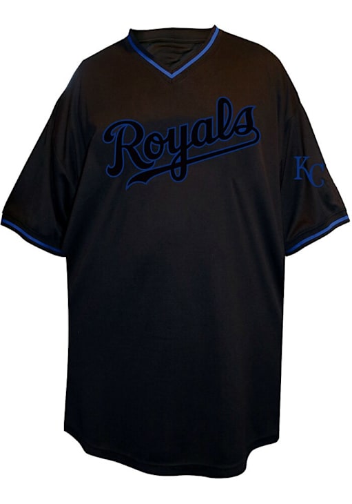 Kansas City Royals Mens Color Pop Big and Tall Player Tee - Black