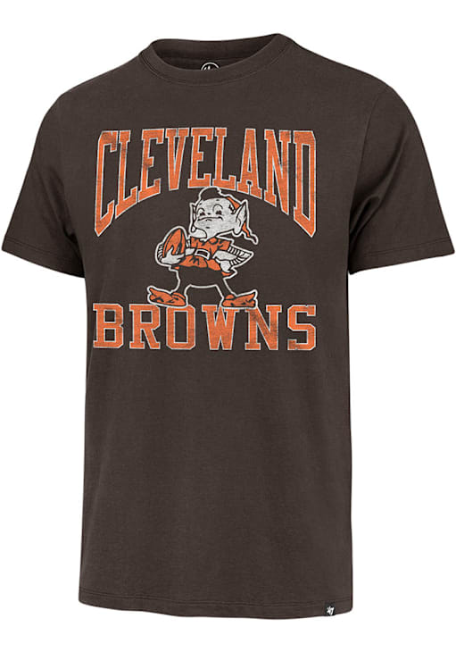 Cleveland Browns Mens BROWN Big Ups Big and Tall T-Shirt 2652217