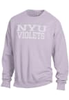 Main image for ComfortWash NYU Violets Mens Purple Garment Dyed Long Sleeve Crew Sweatshirt