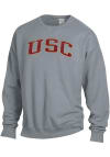 Main image for Mens USC Trojans Charcoal ComfortWash Garment Dyed Crew Sweatshirt