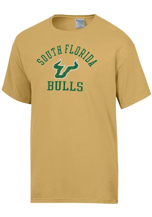 ComfortWash South Florida Bulls MUSTARD Garment Dyed Short Sleeve