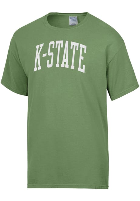 K-State Wildcats Green ComfortWash Garment Dyed Wordmark Short Sleeve T Shirt