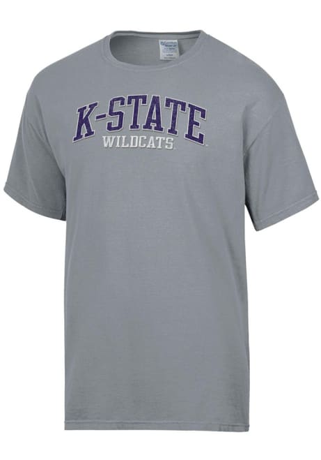 K-State Wildcats Grey ComfortWash Garment Dyed Short Sleeve T Shirt